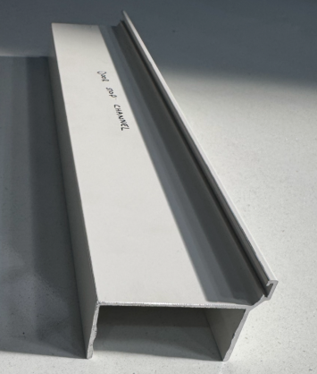 Aluminium Door Stop Channel 50mm (Surfmist)