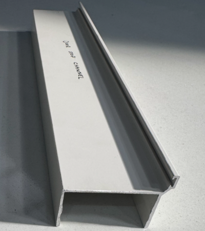 Aluminium Door Stop Channel 50mm (Surfmist)